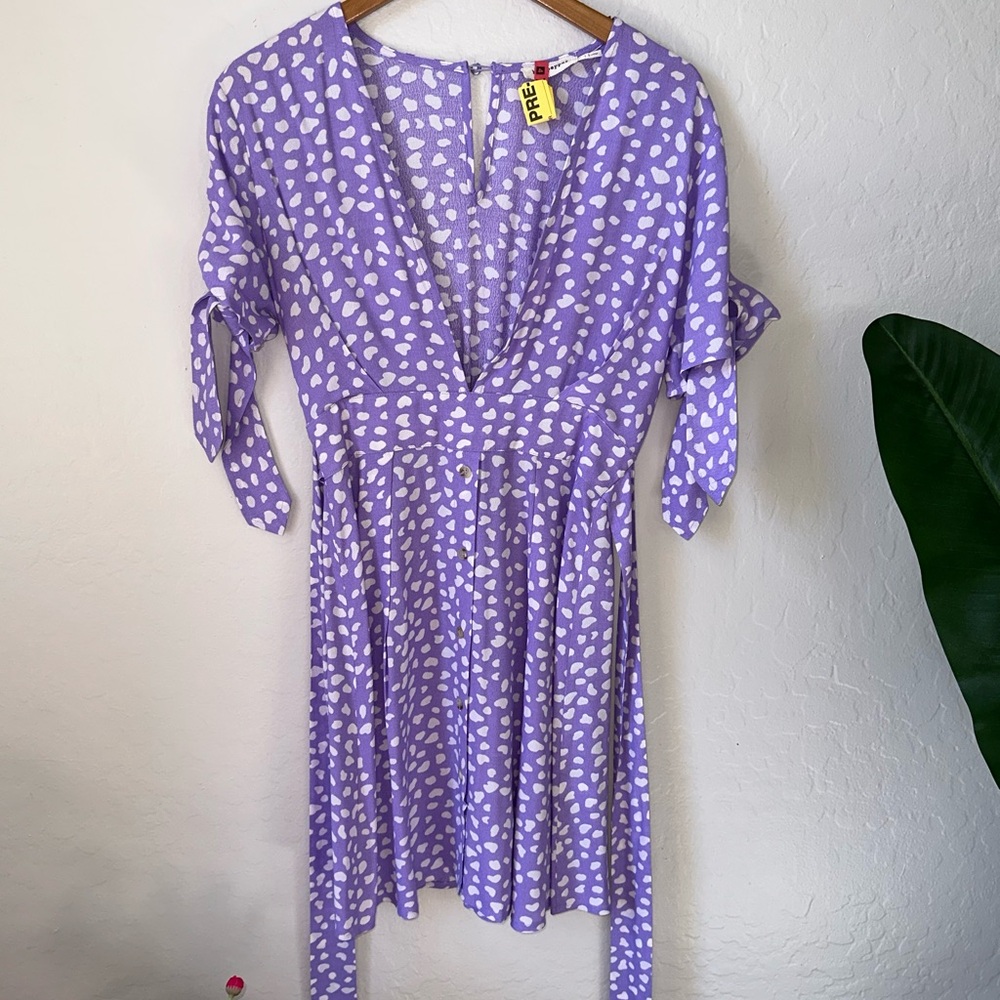 Blu Pepper~ purple and white dress